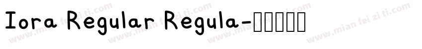 Iora Regular Regula字体转换
